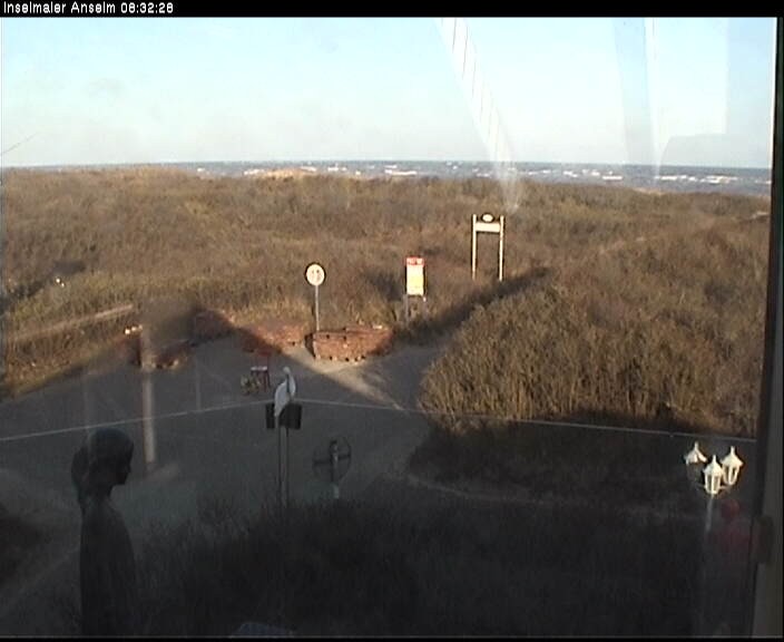 Archiv Foto Webcam Langeoog: Atelierausblick Inselmaler Anselm