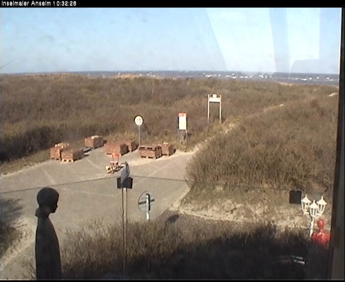 Archiv Foto Webcam Langeoog: Atelierausblick Inselmaler Anselm