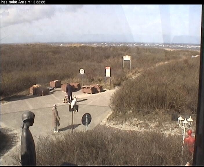 Archiv Foto Webcam Langeoog: Atelierausblick Inselmaler Anselm