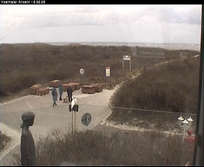 Archiv Foto Webcam Langeoog: Atelierausblick Inselmaler Anselm