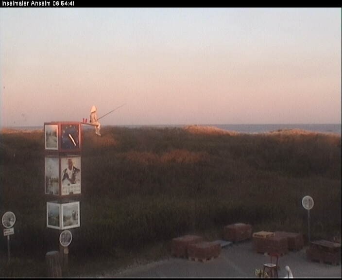 Archiv Foto Webcam Langeoog: Atelierausblick Inselmaler Anselm