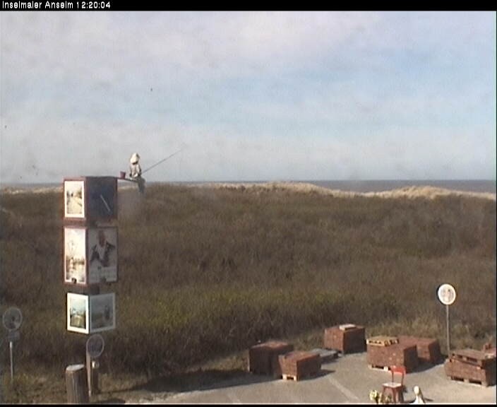 Archiv Foto Webcam Langeoog: Atelierausblick Inselmaler Anselm