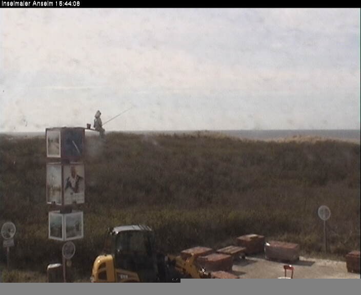 Archiv Foto Webcam Langeoog: Atelierausblick Inselmaler Anselm