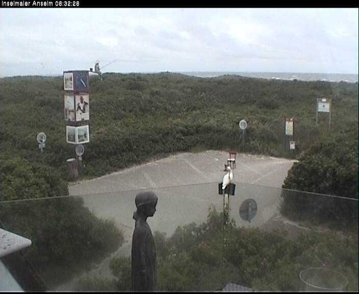 Archiv Foto Webcam Langeoog: Atelierausblick Inselmaler Anselm
