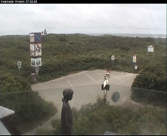 Archiv Foto Webcam Langeoog: Atelierausblick Inselmaler Anselm