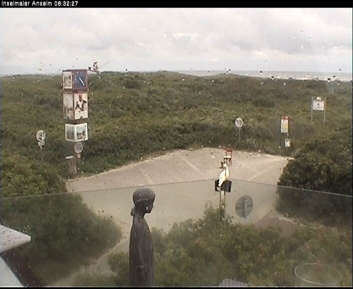 Archiv Foto Webcam Langeoog: Atelierausblick Inselmaler Anselm