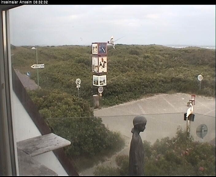 Archiv Foto Webcam Langeoog: Atelierausblick Inselmaler Anselm