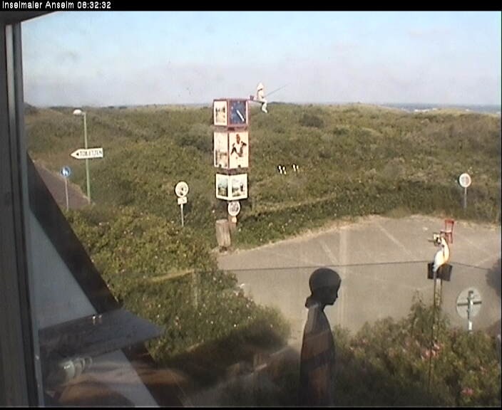Archiv Foto Webcam Langeoog: Atelierausblick Inselmaler Anselm