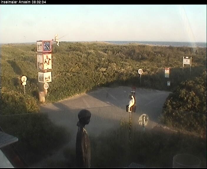 Archiv Foto Webcam Langeoog: Atelierausblick Inselmaler Anselm