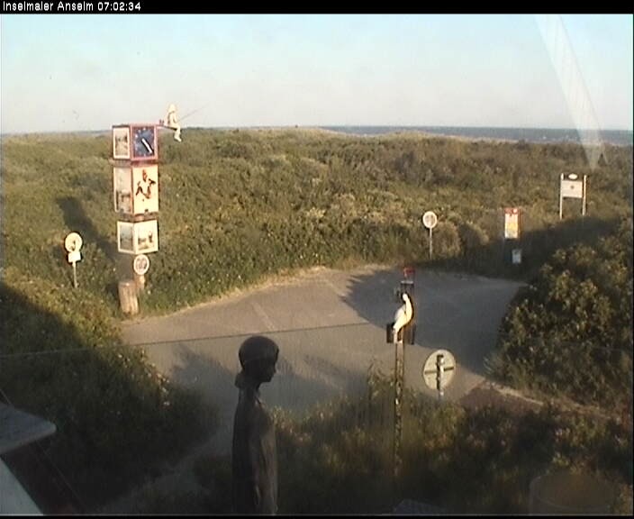 Archiv Foto Webcam Langeoog: Atelierausblick Inselmaler Anselm