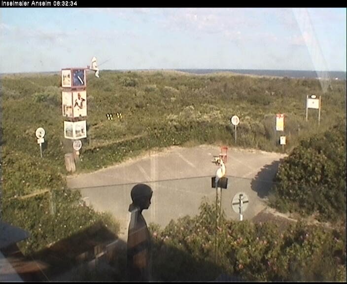 Archiv Foto Webcam Langeoog: Atelierausblick Inselmaler Anselm
