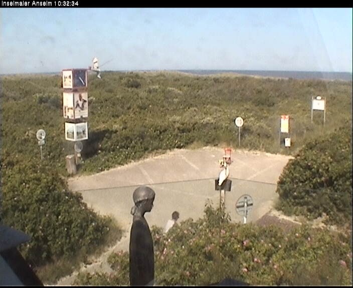 Archiv Foto Webcam Langeoog: Atelierausblick Inselmaler Anselm