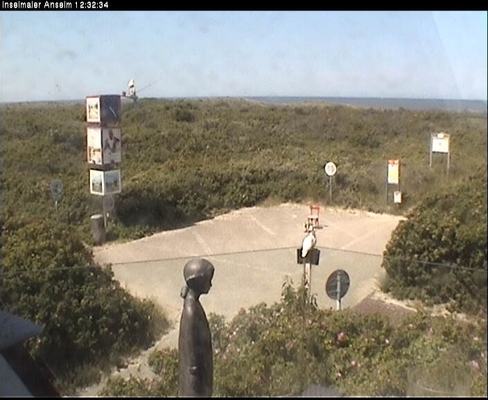 Archiv Foto Webcam Langeoog: Atelierausblick Inselmaler Anselm