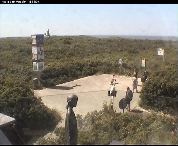 Archiv Foto Webcam Langeoog: Atelierausblick Inselmaler Anselm