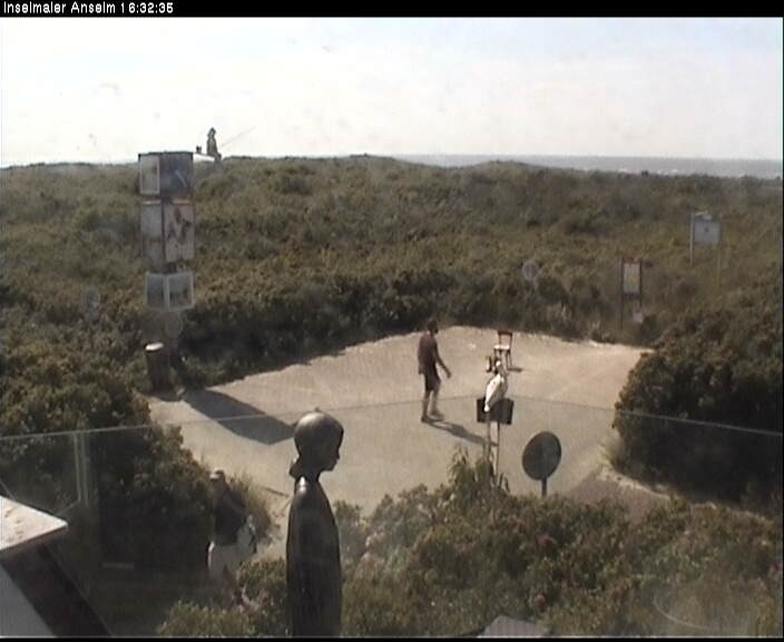 Archiv Foto Webcam Langeoog: Atelierausblick Inselmaler Anselm