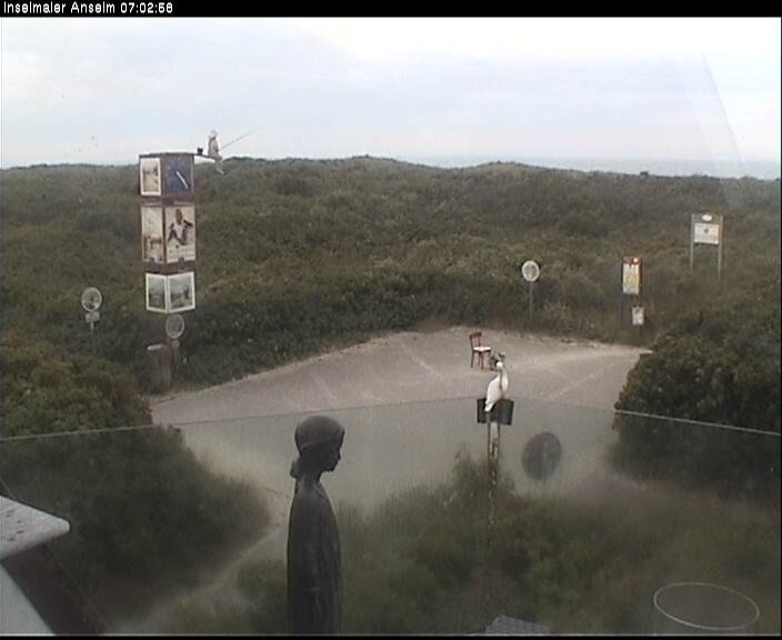 Archiv Foto Webcam Langeoog: Atelierausblick Inselmaler Anselm