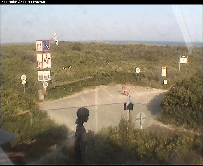 Archiv Foto Webcam Langeoog: Atelierausblick Inselmaler Anselm
