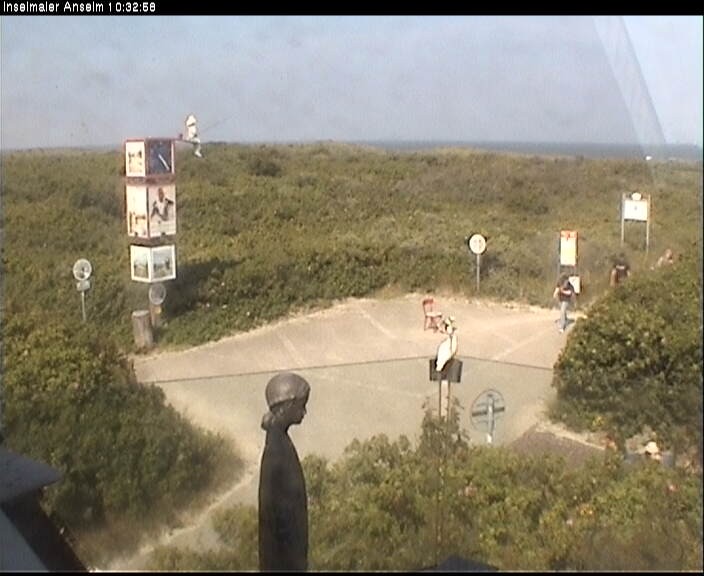 Archiv Foto Webcam Langeoog: Atelierausblick Inselmaler Anselm