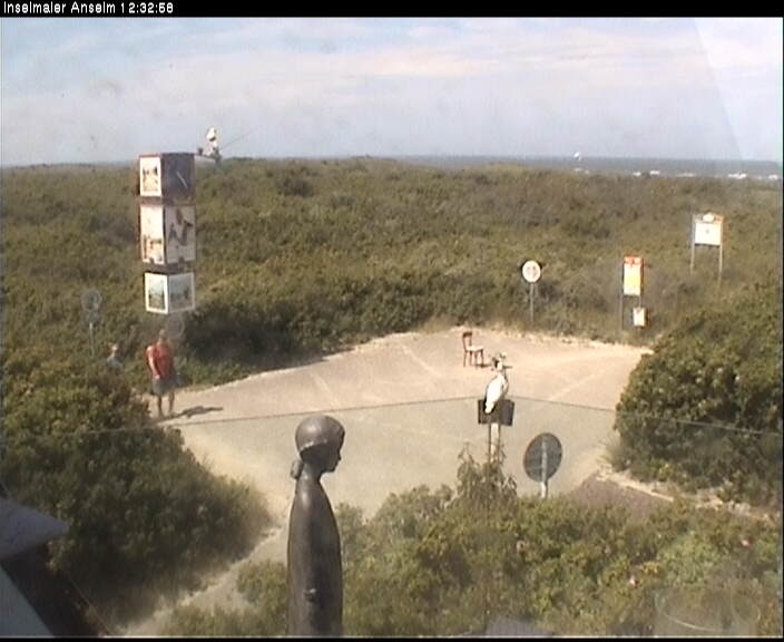 Archiv Foto Webcam Langeoog: Atelierausblick Inselmaler Anselm