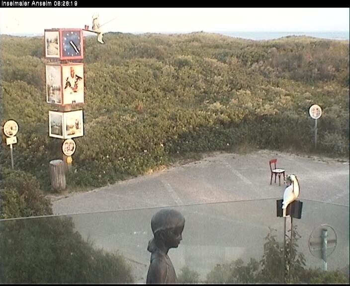 Archiv Foto Webcam Langeoog: Atelierausblick Inselmaler Anselm