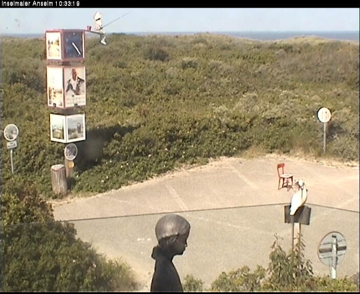 Archiv Foto Webcam Langeoog: Atelierausblick Inselmaler Anselm