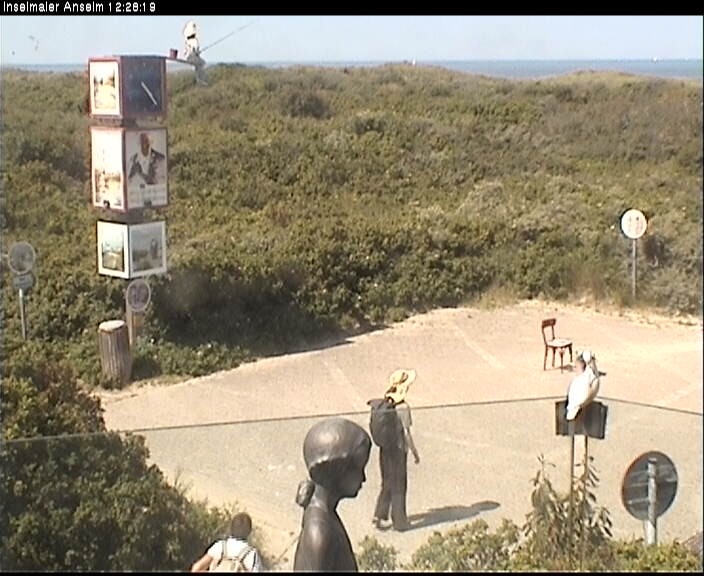 Archiv Foto Webcam Langeoog: Atelierausblick Inselmaler Anselm