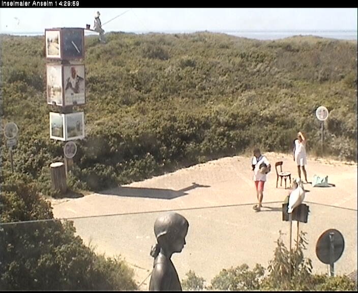 Archiv Foto Webcam Langeoog: Atelierausblick Inselmaler Anselm