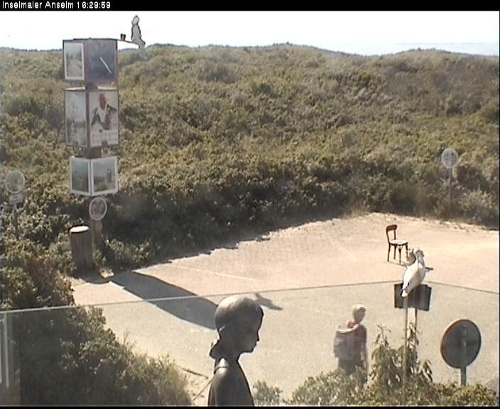 Archiv Foto Webcam Langeoog: Atelierausblick Inselmaler Anselm