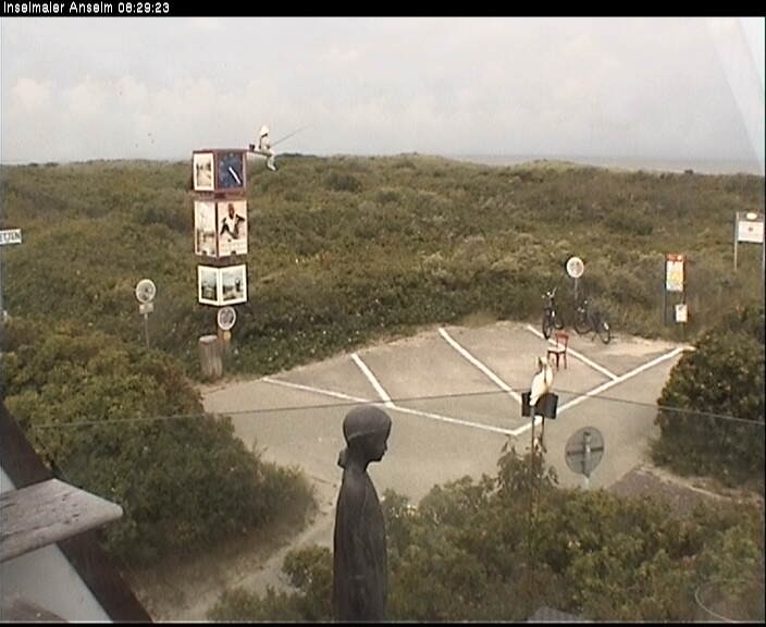 Archiv Foto Webcam Langeoog: Atelierausblick Inselmaler Anselm