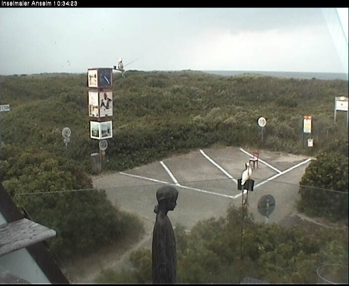 Archiv Foto Webcam Langeoog: Atelierausblick Inselmaler Anselm