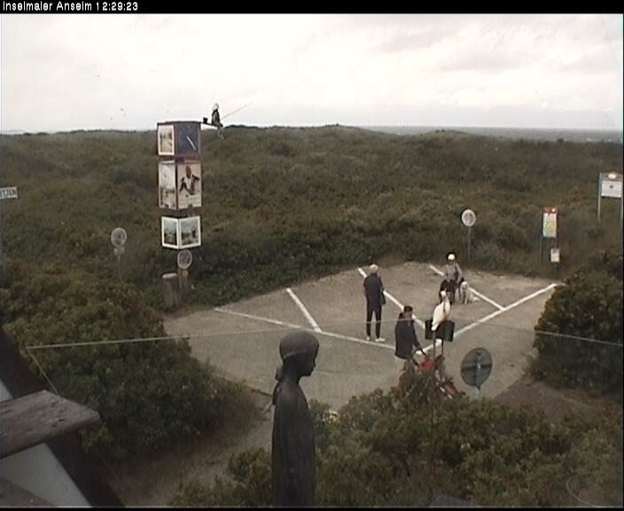 Archiv Foto Webcam Langeoog: Atelierausblick Inselmaler Anselm