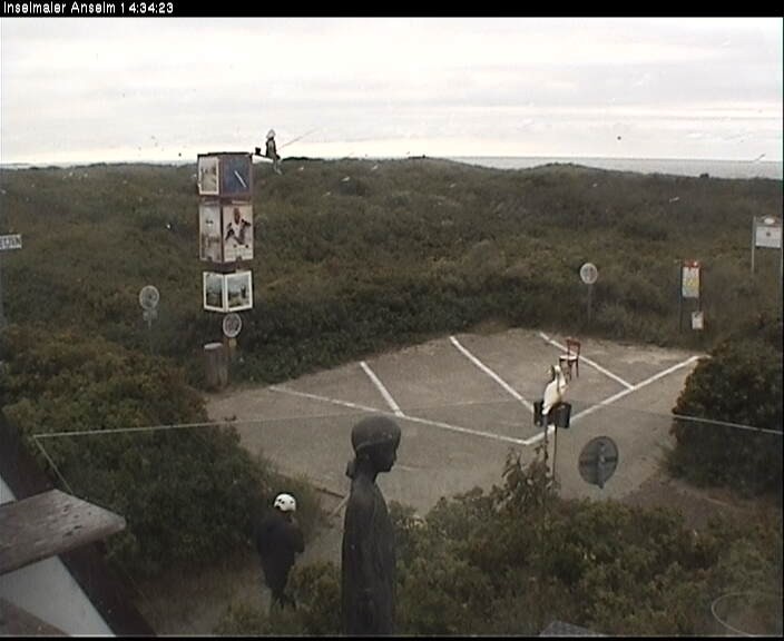 Archiv Foto Webcam Langeoog: Atelierausblick Inselmaler Anselm