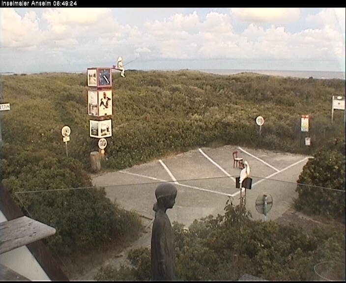 Archiv Foto Webcam Langeoog: Atelierausblick Inselmaler Anselm