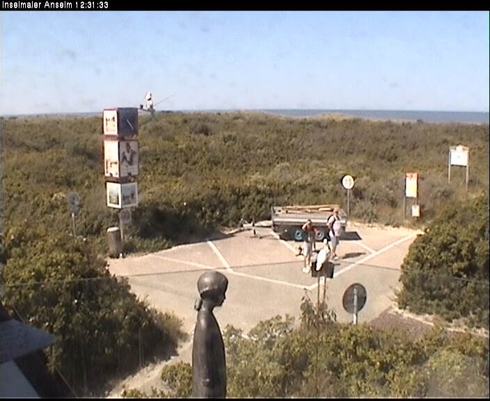 Archiv Foto Webcam Langeoog: Atelierausblick Inselmaler Anselm