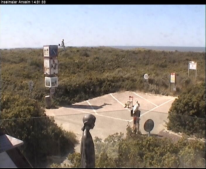 Archiv Foto Webcam Langeoog: Atelierausblick Inselmaler Anselm