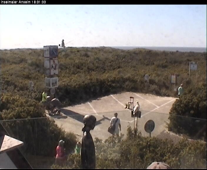Archiv Foto Webcam Langeoog: Atelierausblick Inselmaler Anselm