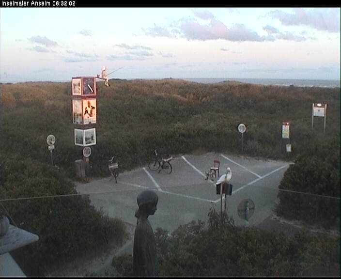 Archiv Foto Webcam Langeoog: Atelierausblick Inselmaler Anselm