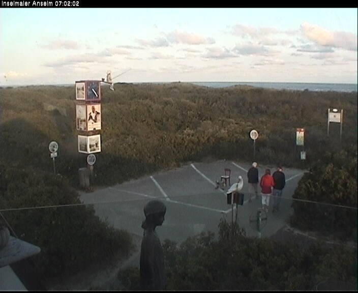 Archiv Foto Webcam Langeoog: Atelierausblick Inselmaler Anselm