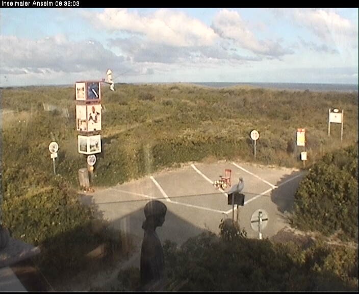 Archiv Foto Webcam Langeoog: Atelierausblick Inselmaler Anselm