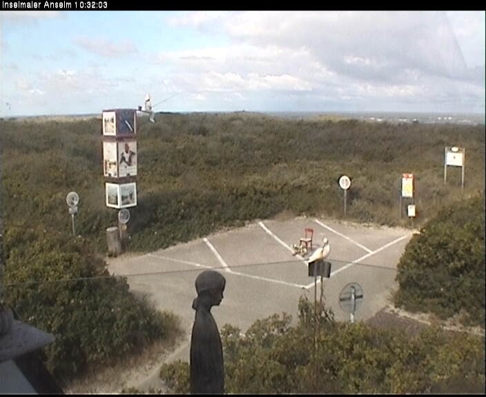 Archiv Foto Webcam Langeoog: Atelierausblick Inselmaler Anselm