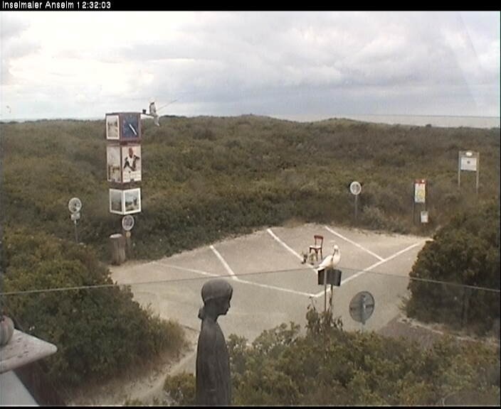 Archiv Foto Webcam Langeoog: Atelierausblick Inselmaler Anselm