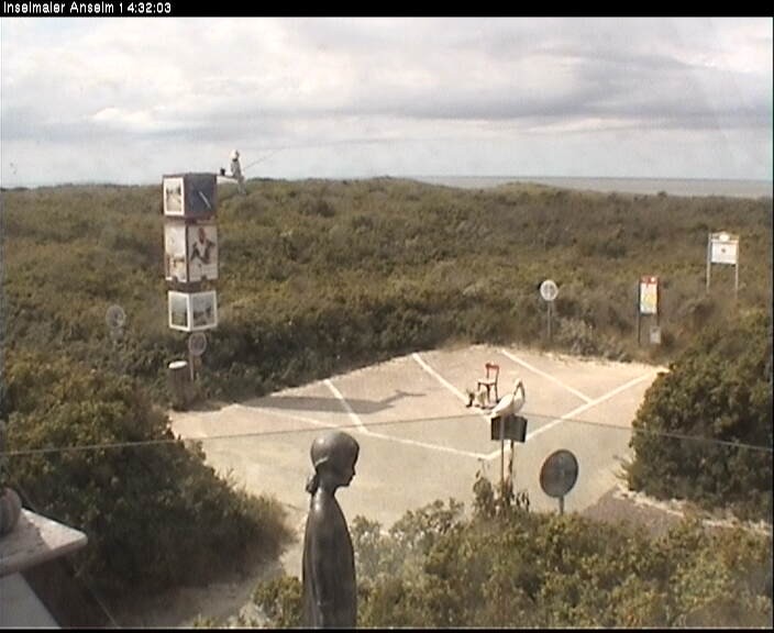 Archiv Foto Webcam Langeoog: Atelierausblick Inselmaler Anselm