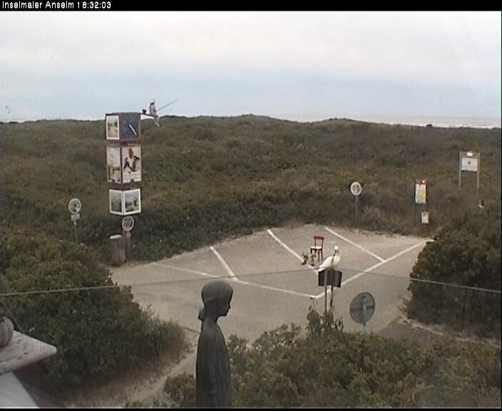 Archiv Foto Webcam Langeoog: Atelierausblick Inselmaler Anselm