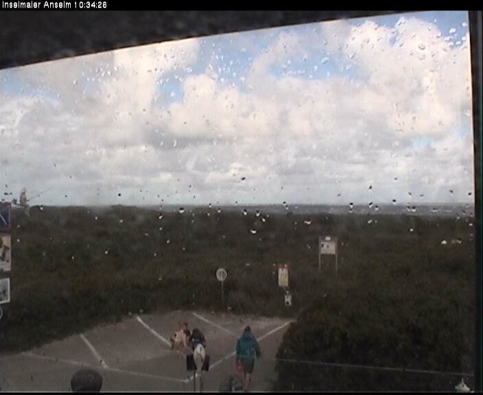 Archiv Foto Webcam Langeoog: Atelierausblick Inselmaler Anselm