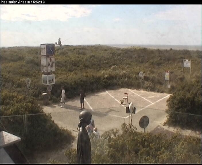 Archiv Foto Webcam Langeoog: Atelierausblick Inselmaler Anselm