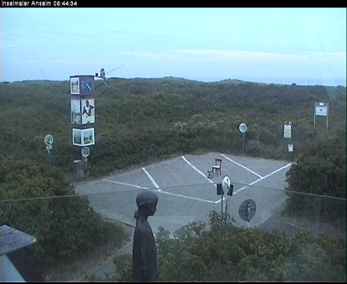 Archiv Foto Webcam Langeoog: Atelierausblick Inselmaler Anselm