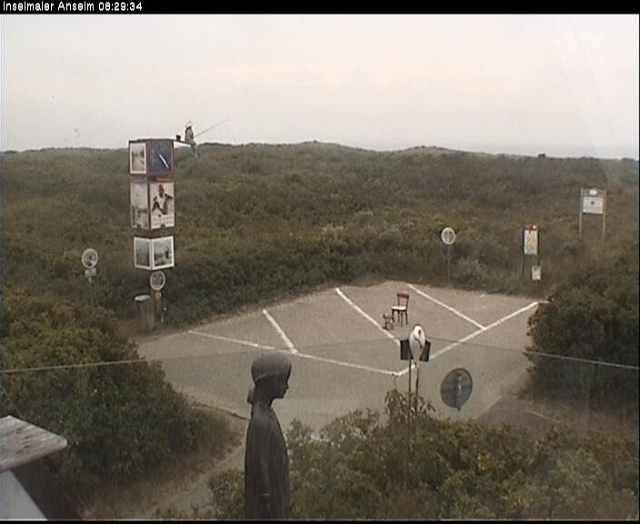 Archiv Foto Webcam Langeoog: Atelierausblick Inselmaler Anselm