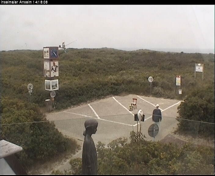 Archiv Foto Webcam Langeoog: Atelierausblick Inselmaler Anselm