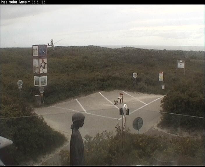 Archiv Foto Webcam Langeoog: Atelierausblick Inselmaler Anselm
