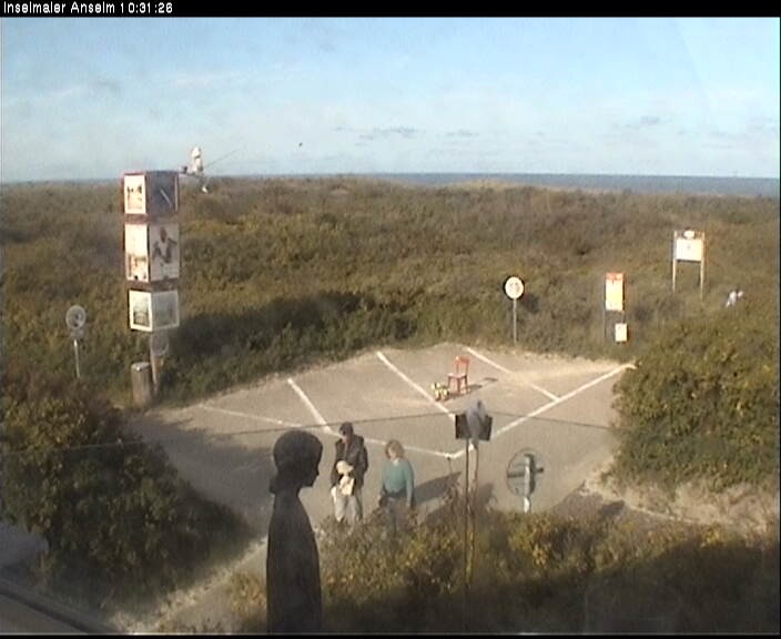 Archiv Foto Webcam Langeoog: Atelierausblick Inselmaler Anselm
